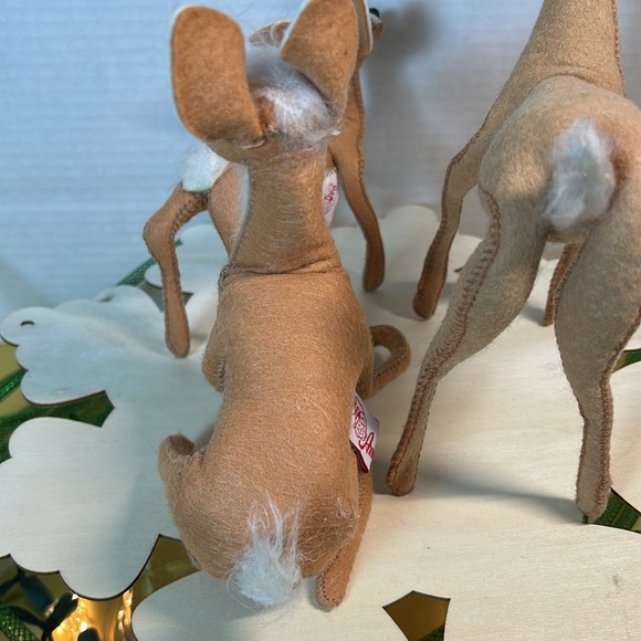 Annalee deer family.  Stage, doe, fawn - Picture 7 of 10